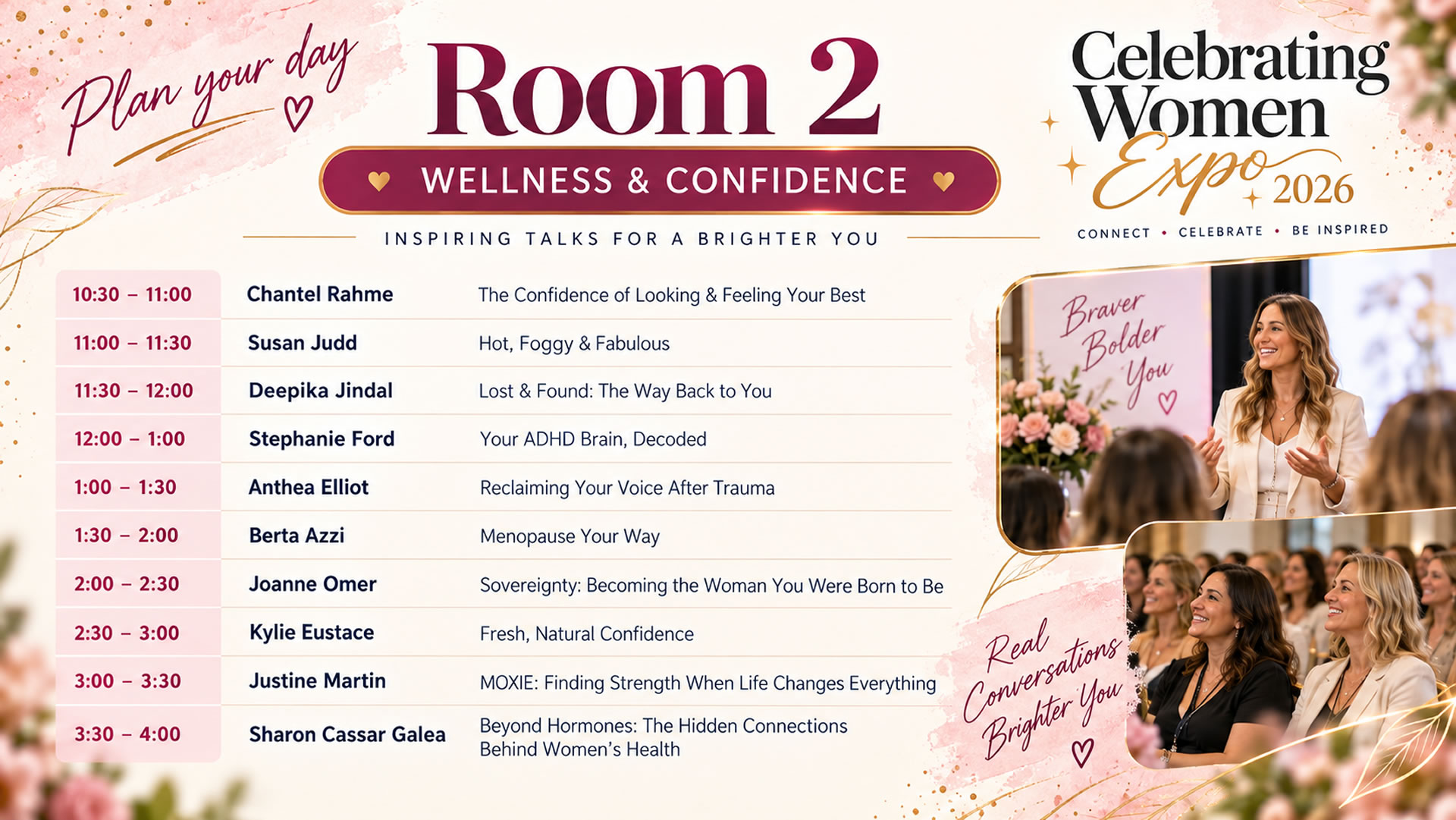 Celebrating Women Expo 2026 Room 2