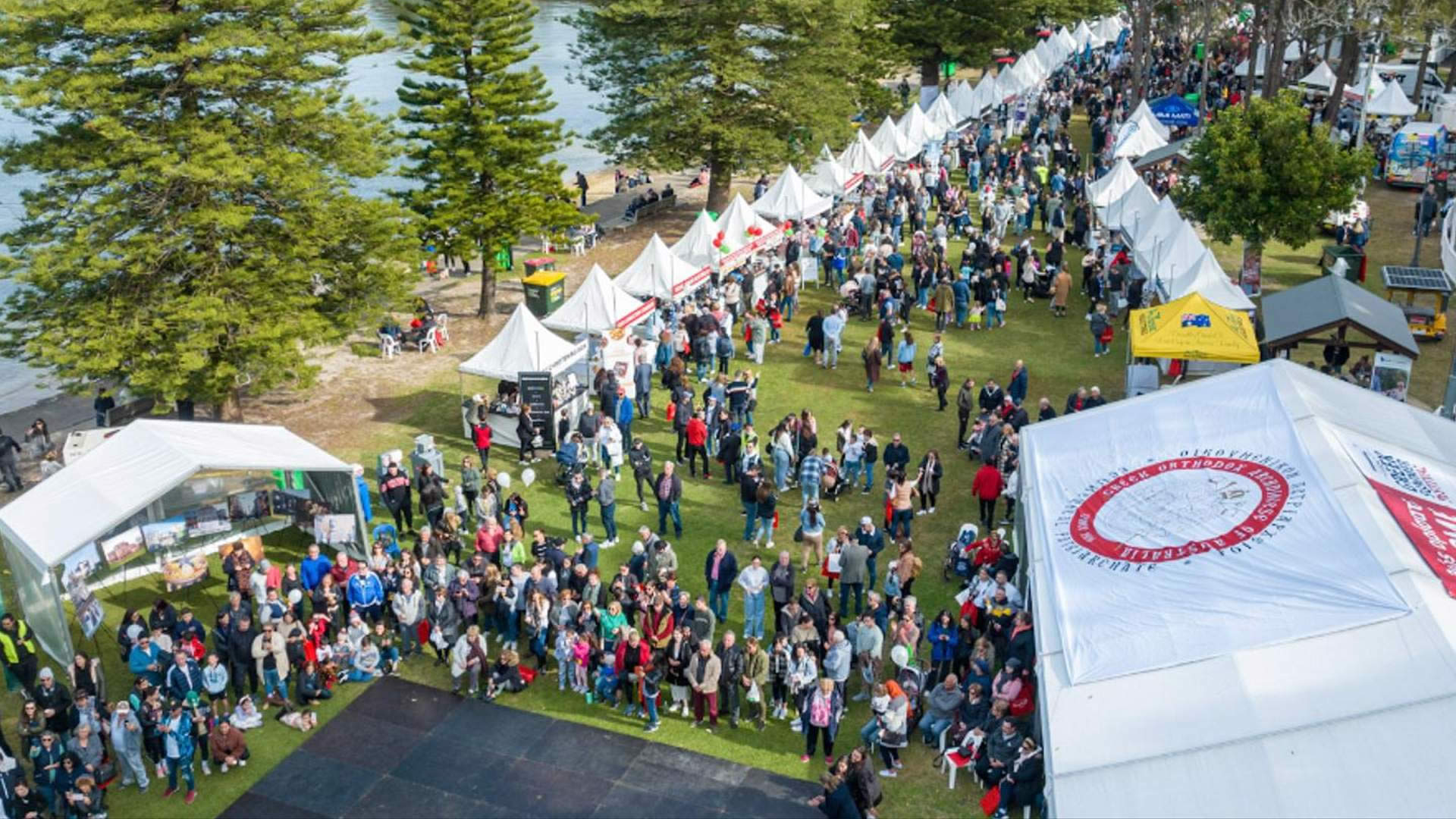 A waterfront setting