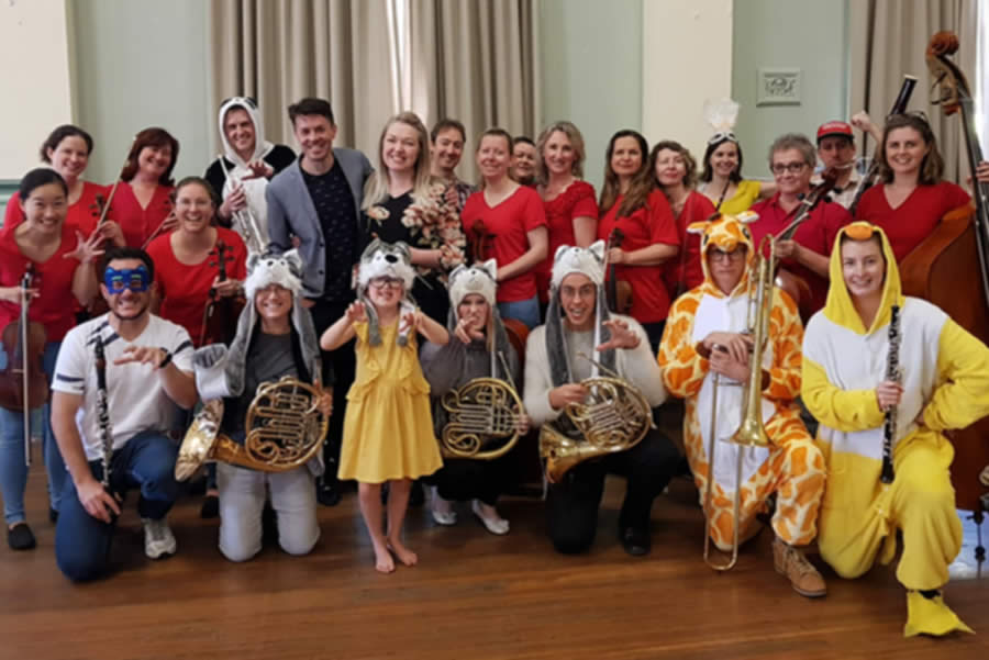 Family orchestra concert